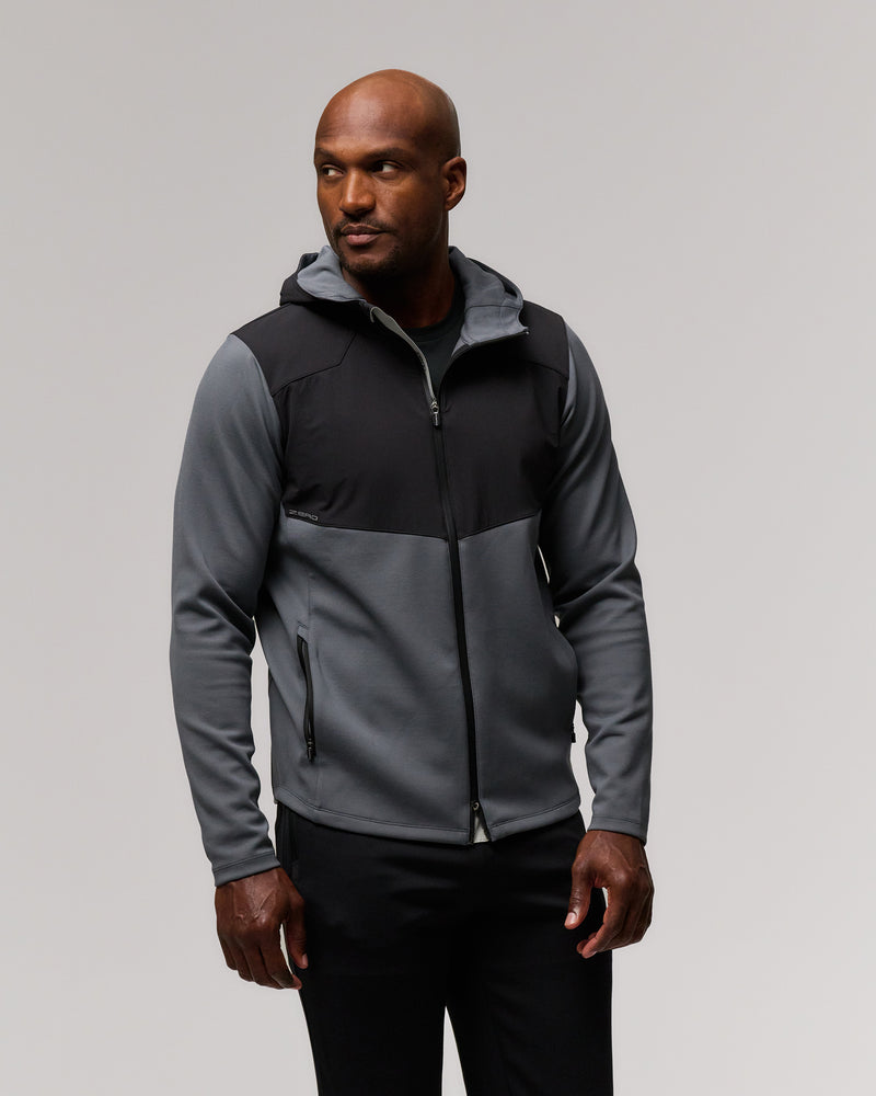 Spinks Hybrid Hooded Full-Zip Jacket