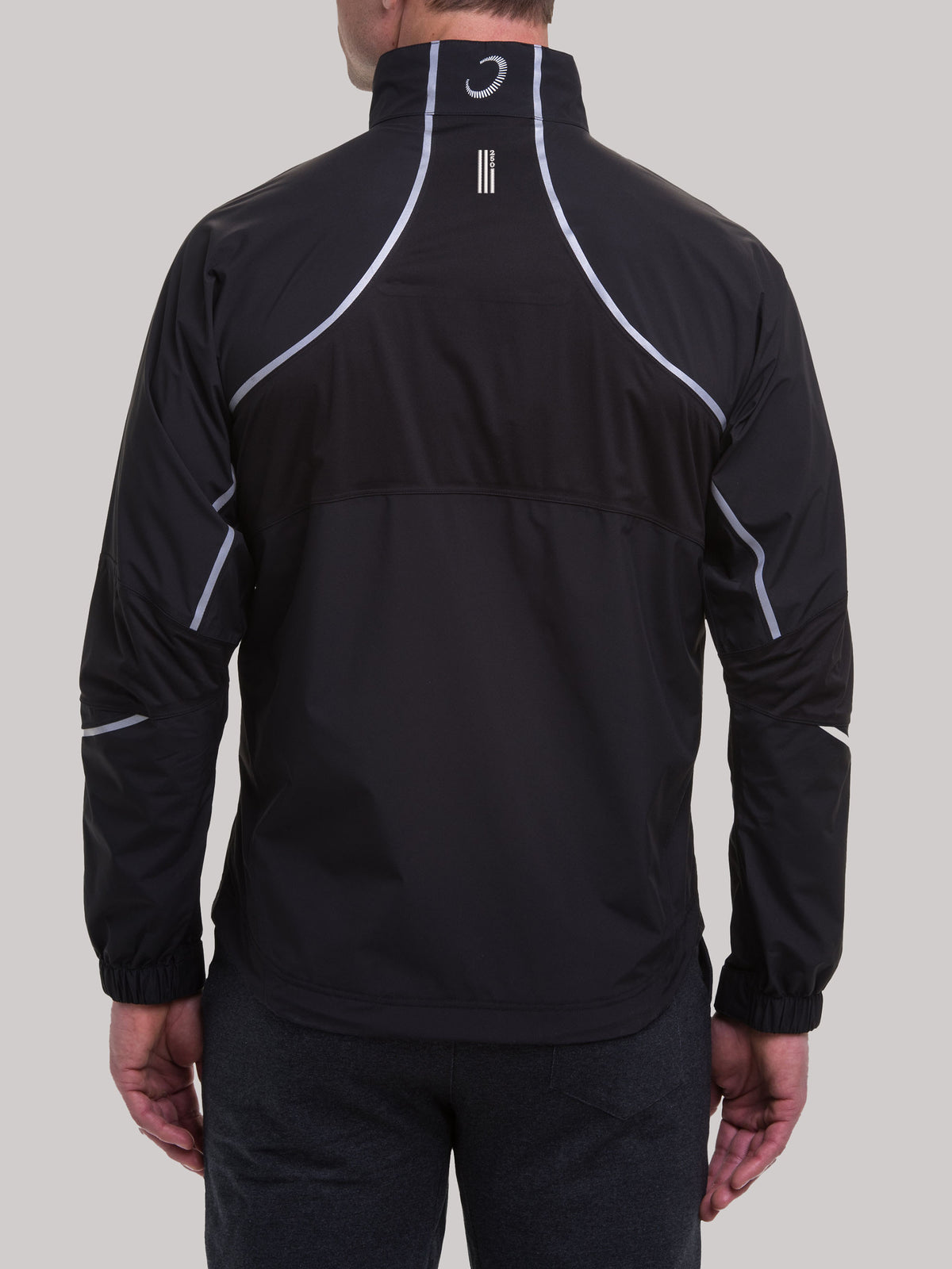 black/metallic silver