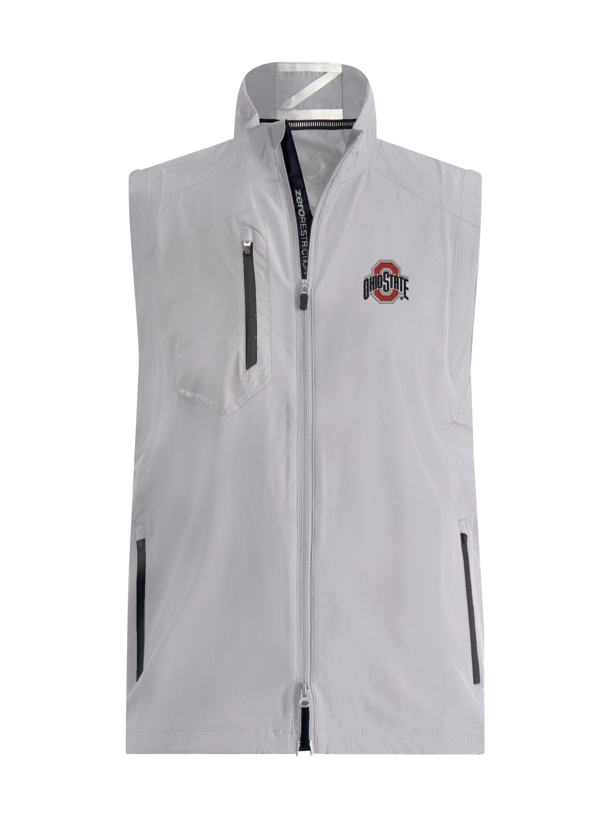 metallic silver/black