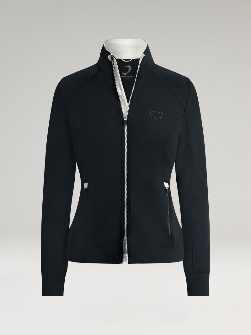 MIKAELA FULL ZIP | USA Map Outline