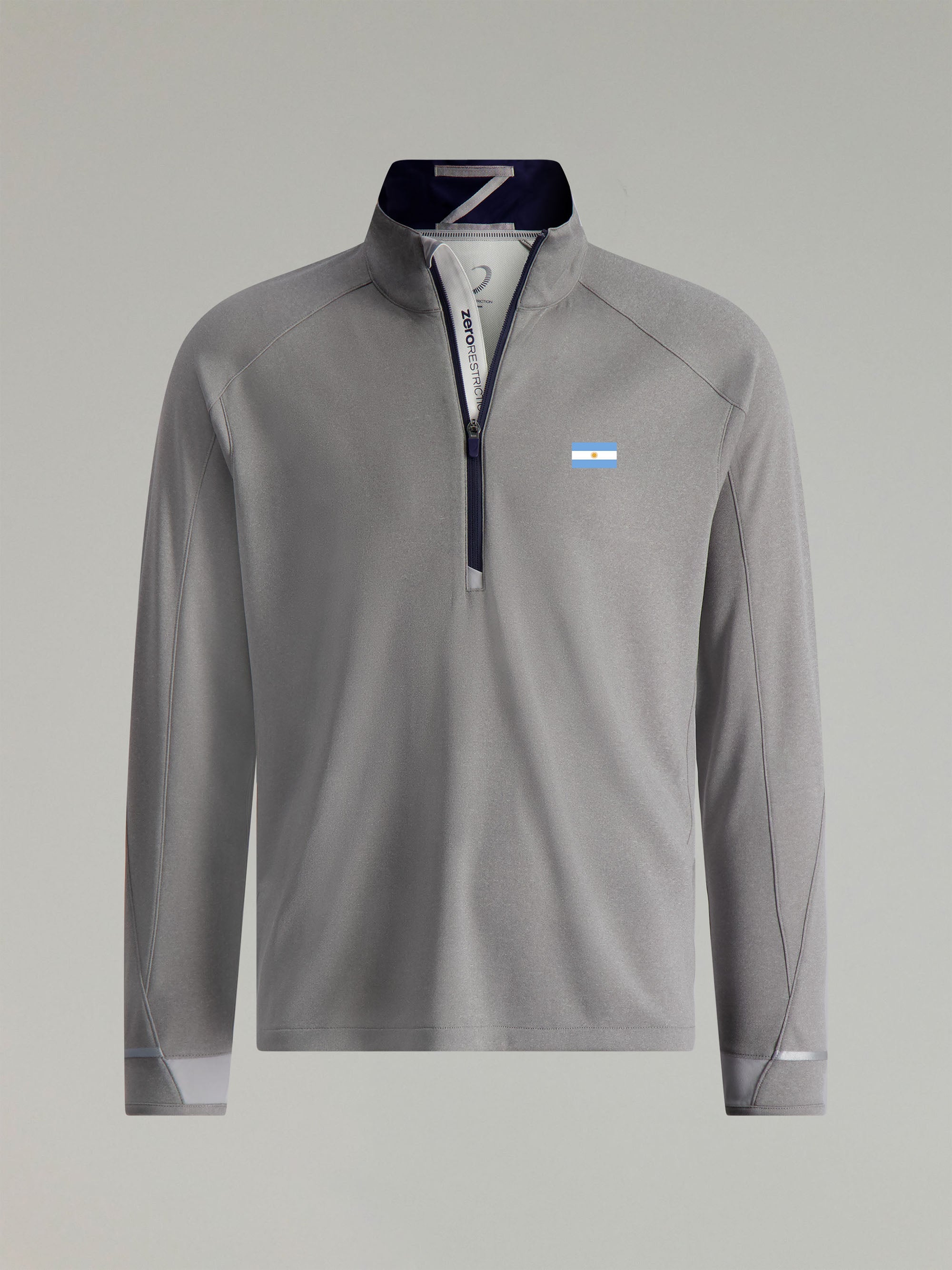 grey heather/navy