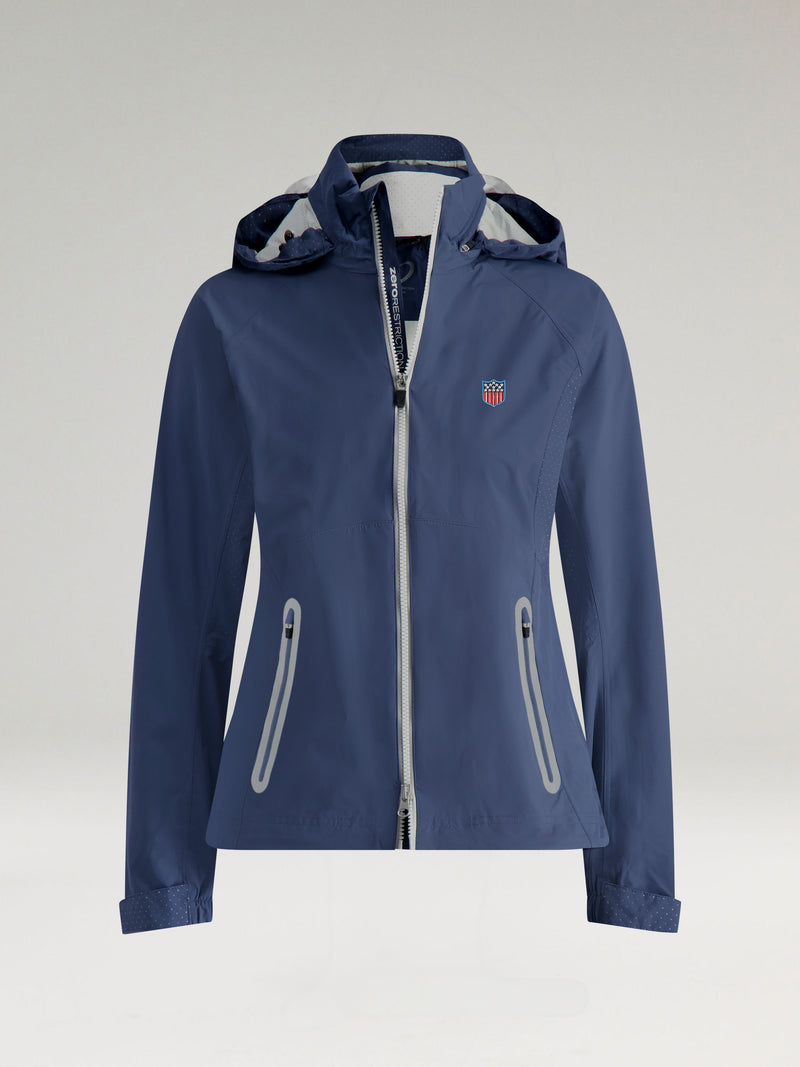 HOODED OLIVIA JACKET | USA SHIELD