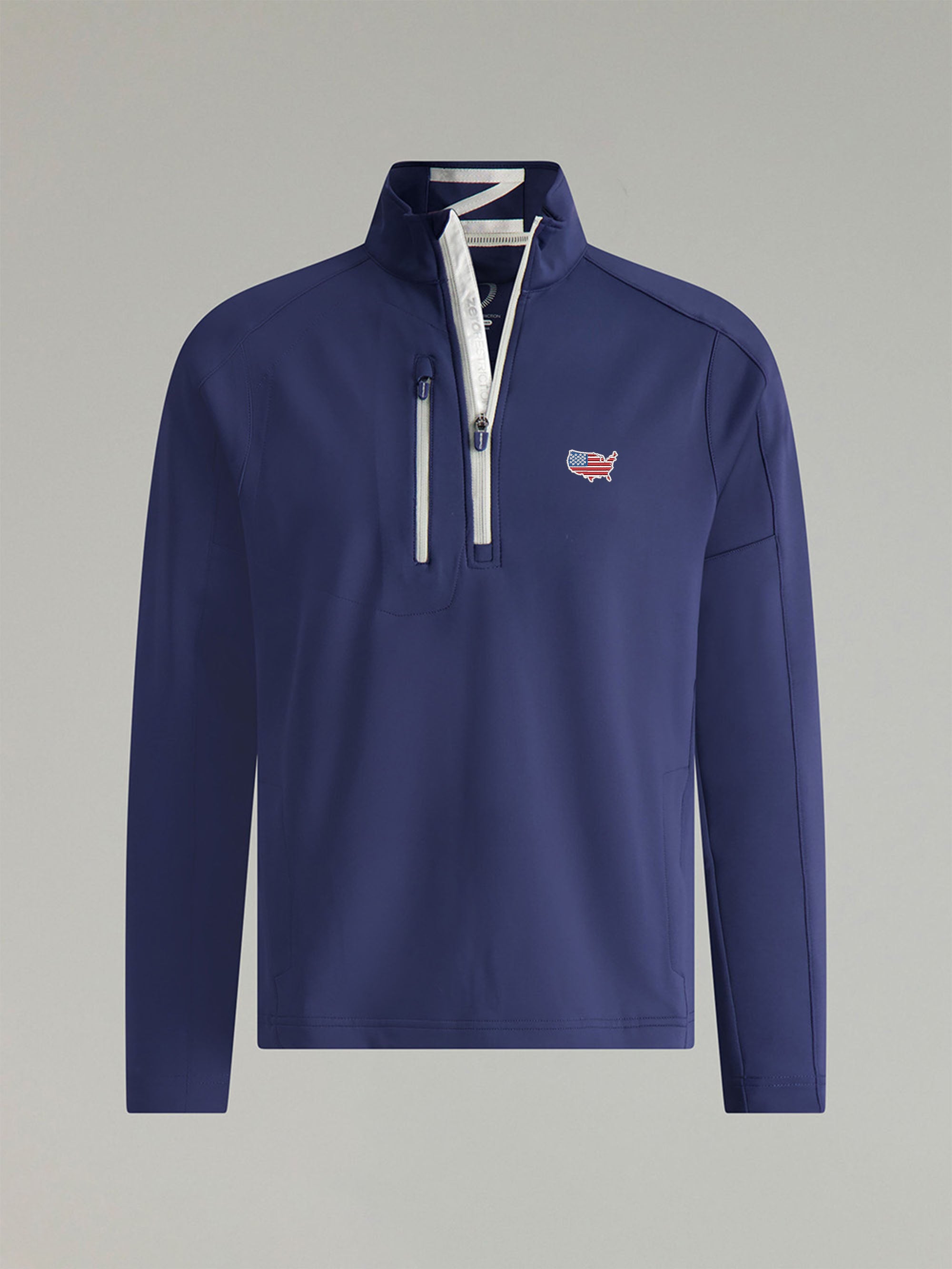 navy/metallic silver