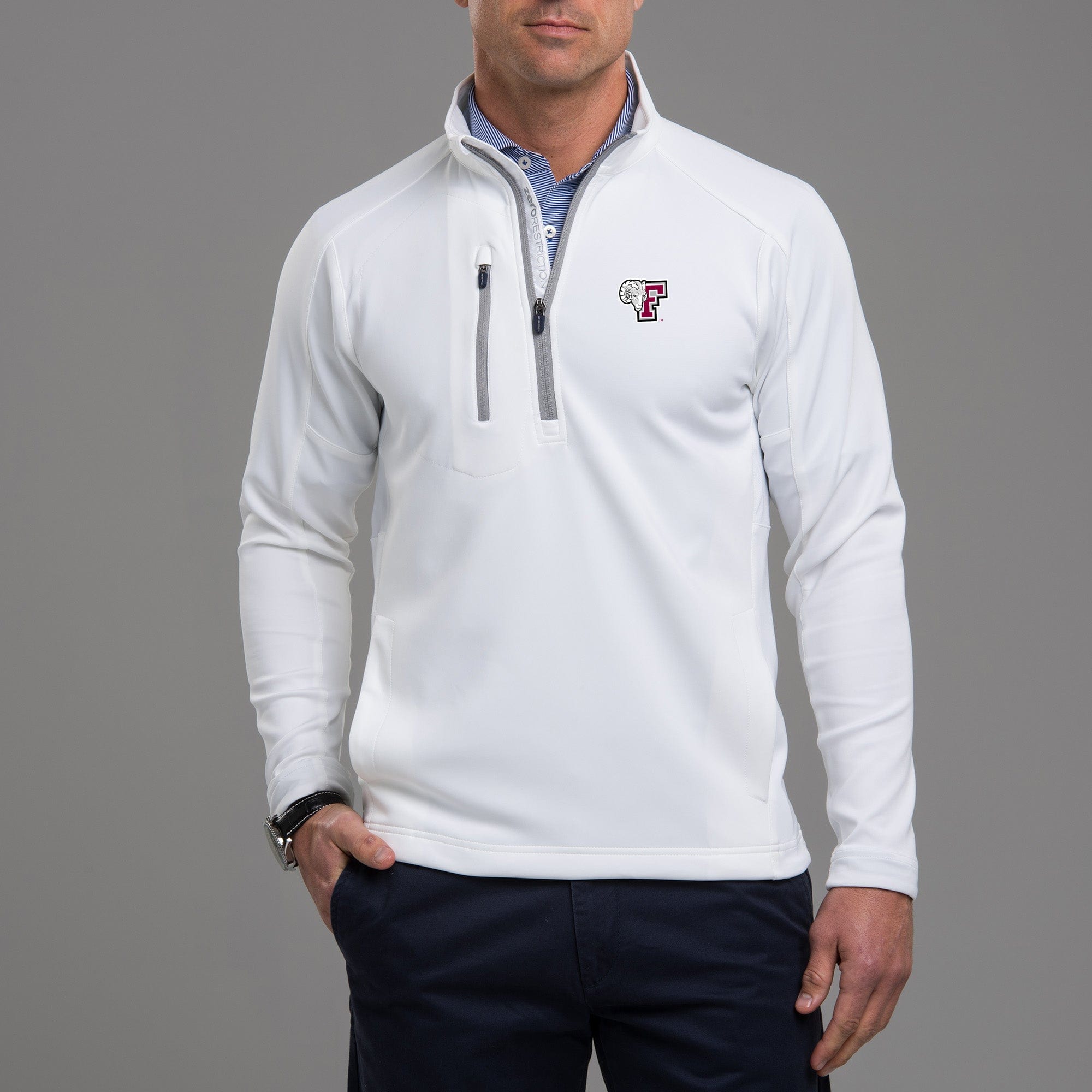 Fordham | Z500 1/4 Zip Pullover | Collegiate | Zero Restriction