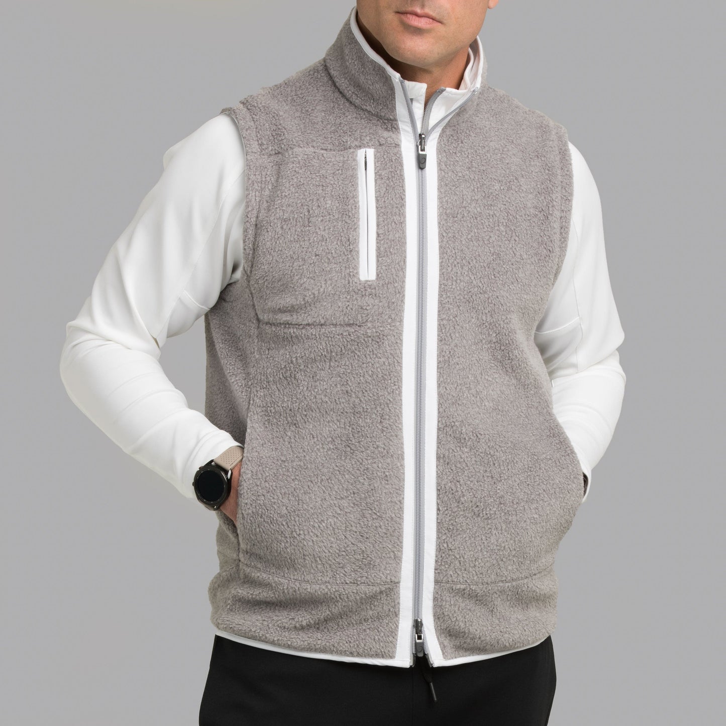 FLEECE REVERSIBLE VEST - Sale - Zero Restriction